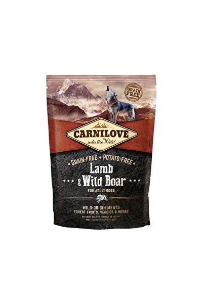 Carnilove طعام جاف مع لحم الضأن والخنزير والفواكه والخضروات والأعشاب للكلاب ا...