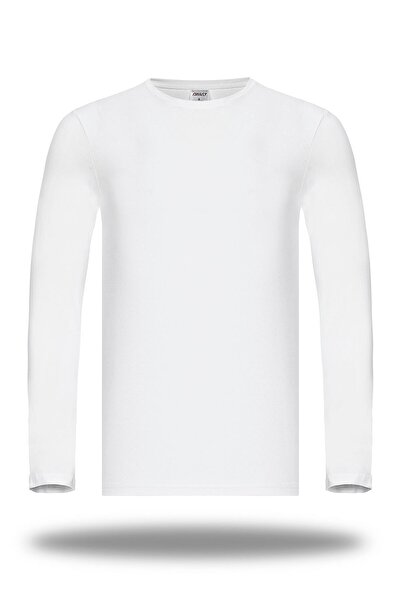 FSM1453 Ανδρικό βαμβακερό μακρυμάνικο μπλουζάκι Lycra -1040