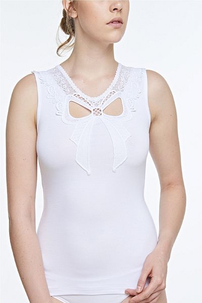 FSM1453 Top din lycra cu dantelă din viscoză pentru femei -2309