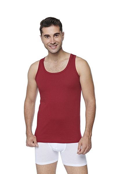 FSM1453 Men's Cotton Single Jersey Combed Classic Color Undershirt 2-pack