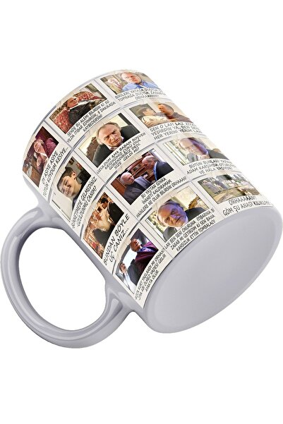 remonz Valley of the Wolves Series Laz Ziya Scenes Printed, Porcelain Mug and MDF Coasters