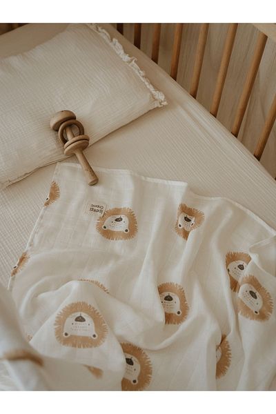 İpeksi Organic Lion Muslin Blanket 80x95cm