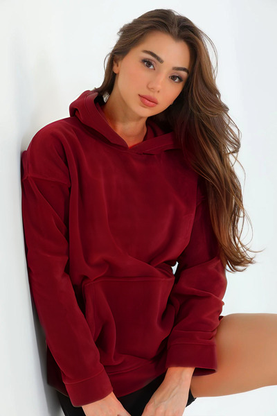 OKULCUBABA Women's Casual Hooded Hoodie - Loose Fit, Kangaroo Pocket, 3 Threa...