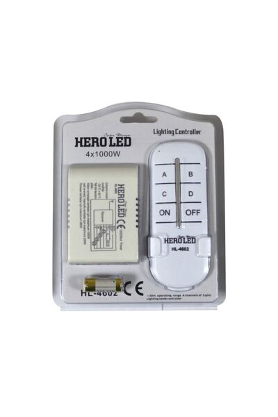 Hero Led Hl-4602 Heroled Uzaktan Elektrik Kontrol Ve Avize Kumandası 4'lü Sistem