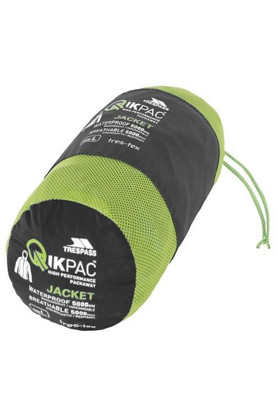 Trespass UAJKRATR0001 Qikpac X TP75 Черен мъжки дъждобран