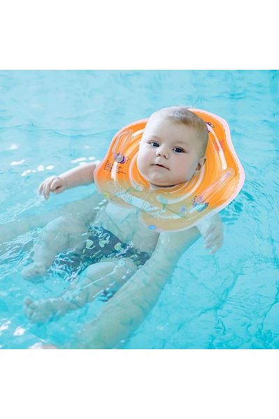 TUENGİ STORE Inflatable Neck Collar with Safety Lock for 0-1 Year Old Baby