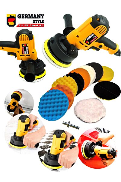 Germany Style 1073 125mm Devir Ayarlı Profesyonel  Polisaj Makinesi Zımpara v...