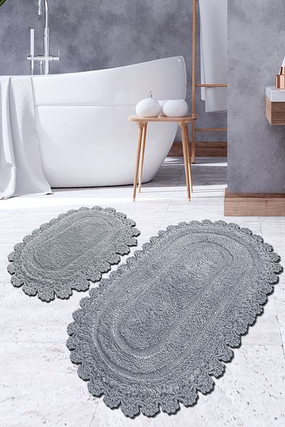 Chilai Home Regnum Cotton Grey Σετ 2 Χαλάκια Μπάνιου Tpmk