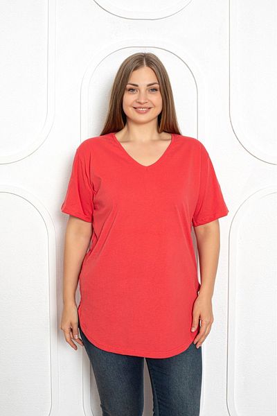 Trendbade Butik Γυναικείο T-shirt με λαιμόκοψη σε μέγεθος Pomegranate Flower