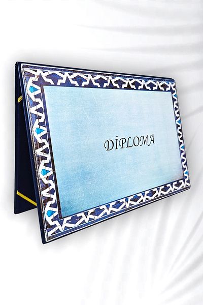 ankara menü A4 Certificate Container - Leather Velvet, Diploma Case, Printed