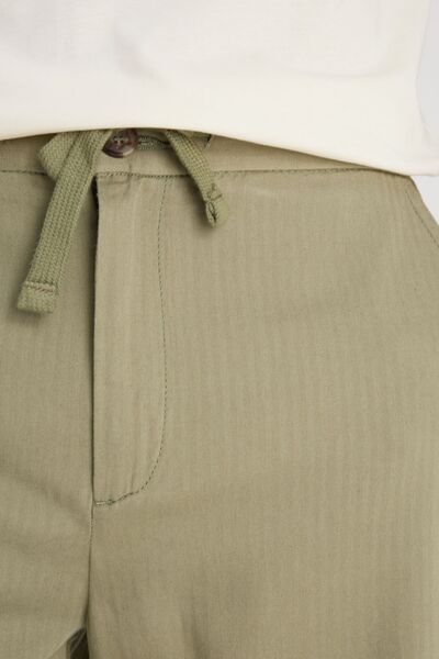 Lee Regular Fit Normal Kesim %100 Pamuk Normal Bel Haki Chino Şort