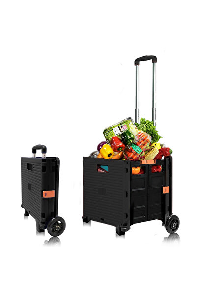 BALATLI Katlanabilir ve Ayarlanabilir Market ve Pazar Arabası 40 kg