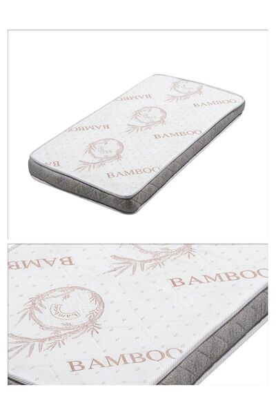 Mc Blue ORTAPEDİK Bebek Ve Çocuk Yatak, Beşik Yatağı, Park Yatak Özel Ölçü Bebek Yatağı Bambu 10 Cm