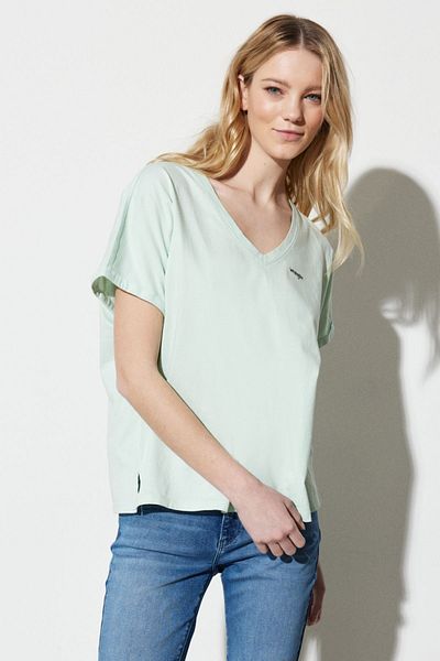 WRANGLER Regular Fit Regular Cut 100% Cotton V-Neck T-Shirt