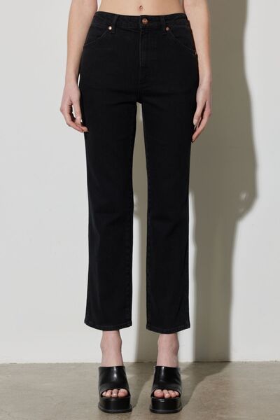 WRANGLER Wild West Straight Fit Düz Kesim Yüksek Bel Esnek Jean Kot Pantolon