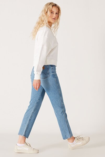 WRANGLER High Waist Stretchy Light BlueWildWest Jeans -RegularFit Jeans