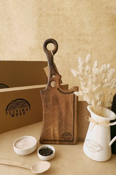 Tezyinat Wood Wooden Dark Walnut Tree Iridescent Series - Cutting and Present...