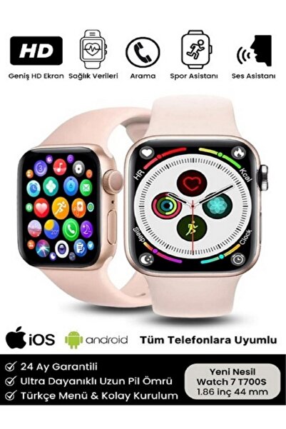 Egalaksi Watch 7 Series T700S Akıllı Saat Çift Tuş Aktif Arama Cevaplama Ios ...