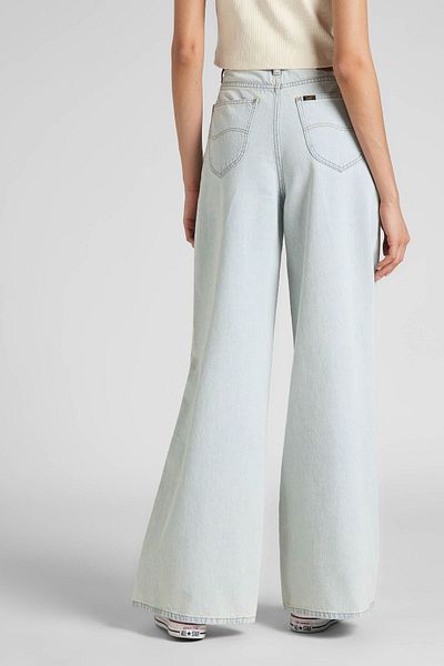 Lee DrewFit - Jeans mit hoher Taille und weitem Bein, 100 % Baumwolle