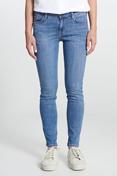 Lee Super Skinny Fit Dar Kesim Dar Paça Scarlett Kadın Açık Mavi Pamuklu Esne...