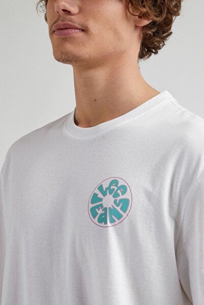 Lee Crew Neck 100% Cotton Relaxed Fit White T-Shirt