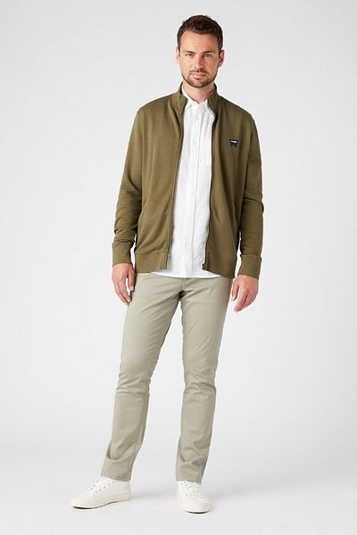 WRANGLER Texas Slim Fit Stretch-Hose mit normaler Taille