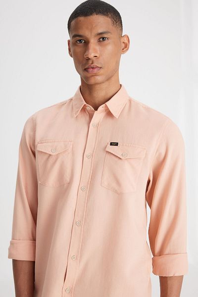 Lee Light Pink - 100% CottonRegularFit Shirt