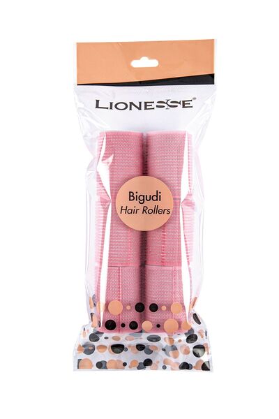 Lionesse Cırt Cırtlı Saç Bigudisi 1113 – 6’lı Paket, Pembe , 4 Cm