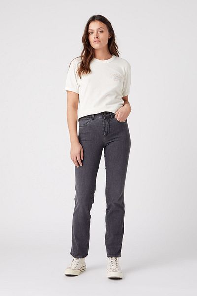 WRANGLER High Waist StretchyStraightFitJeanJeans