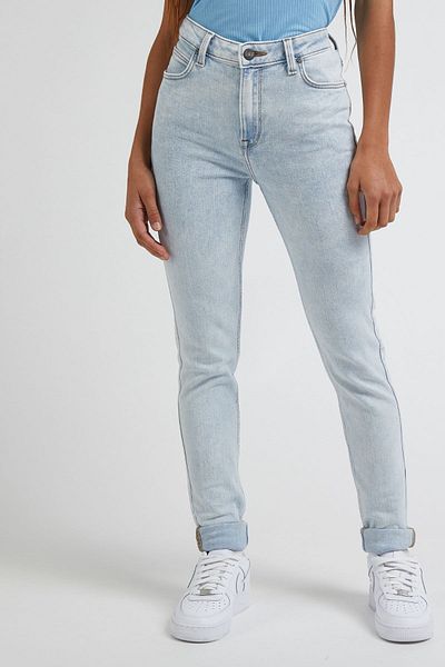 Lee Stretch-Jeans mit hoher Taille und schmaler Passform – Scarlett-Jeans