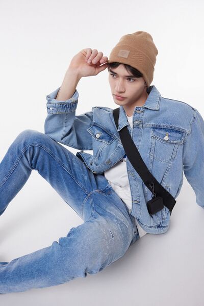 Lee Luke Slim Fit Dar Kesim Düşük Bel Açık Mavi Esnek Jean Kot Pantolon