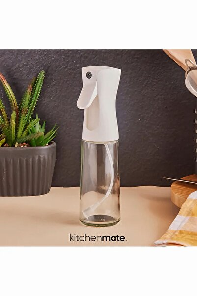 BAYRA Sprey Yağdanlık, Airfryer Için Yağdanlık, Püskürtmeli Sprey Cam Şişe Zeytinyağı Sirke Yağ Püskürtücü