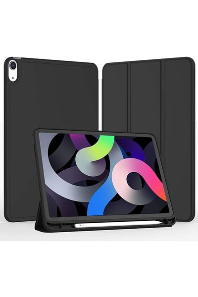 TEKNETSTORE 2022 Compatible Ipad 10.9 Inch - Case with Pen Compartment, Sleep Mode, Stand Silicone A2757 A2777 A2696