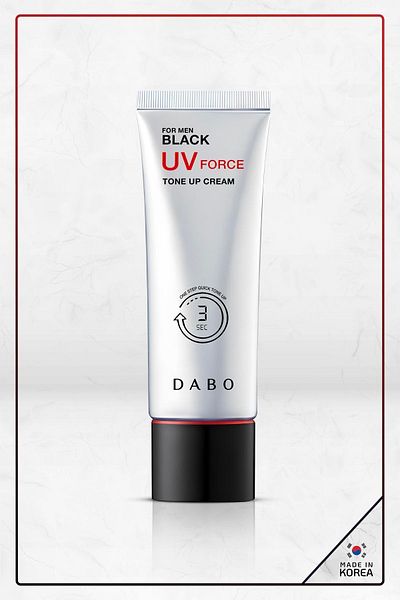 Dabo Black UV Force Tone Up Cream for Women - SPF 50 Pa 50ml - Made in Korea