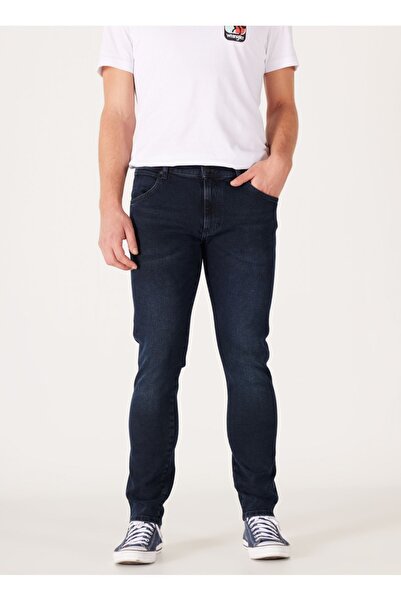 WRANGLER Larston Slim Fit Slim Fit Low Waist Skinny Leg Blue Men's Flexible Jean Denim Jeans Pants