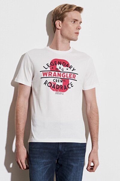 Lee تي شيرت ذو قصة عادية 100% قطن برقبة دائرية