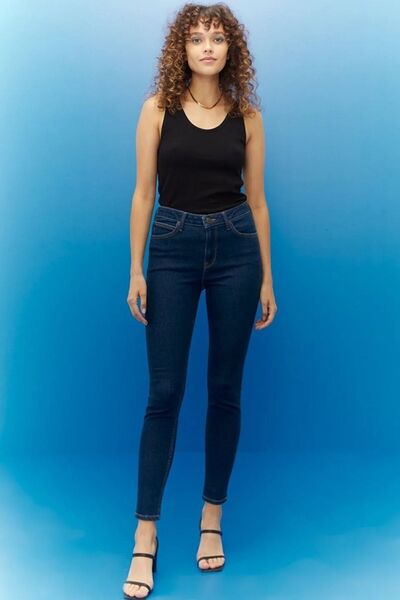 Lee Scarlett Skinny Fit Dar Kesim Yüksek Bel Esnek Jean Kot Pantolon