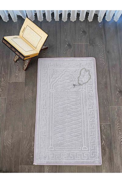 Miabella Home Prayer Rug Knee - Painless Velvet, Non-Slip Sole, Embossed and Embroidered, 100% Cotton Special Soft Sole
