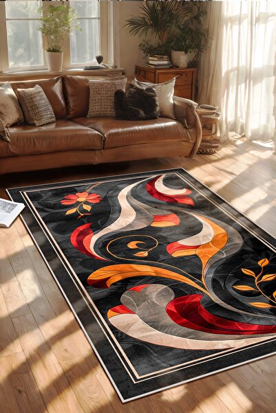 West Home Harry Potter Temalı Yıkanabilir Kaymaz Taban Leke Tutmaz Salon Halısı Mutfak Halısı ve Yolluk