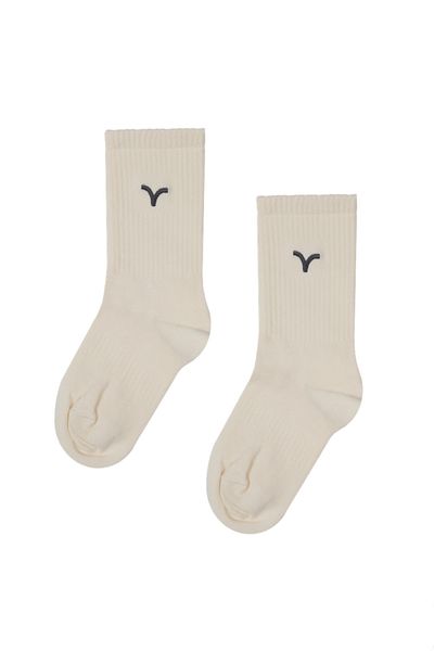 Birdiejay Ανοιχτό λευκό Essential Socks Cream Αθλητικές κάλτσες