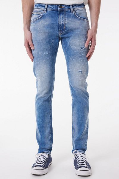 Lee Slim Fit Slim Fit Regular Waist Grinding Light Blue Stretchy Luke Jean Denim Jeans
