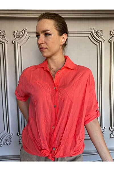 NUR TEKSTİL KADIN  İTALYAN  VUAL PAMUK BLUZ  STANDART BEDEN 36-38-40-42-44 BR...