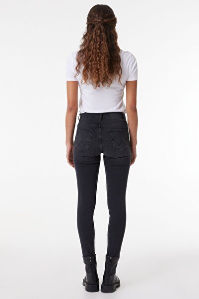 WRANGLER Blugi elastici cu talie înaltă - Pantaloni din denim cu talie înaltă