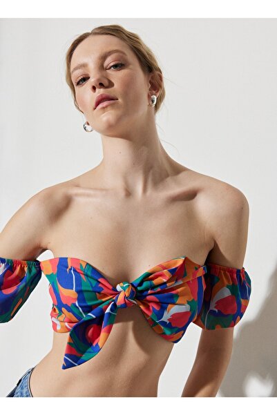 WRANGLER Berrak Tüzünataç X Kalp Yaka Kısa Kol Regular Fit Çok Renkli Bluz W2...