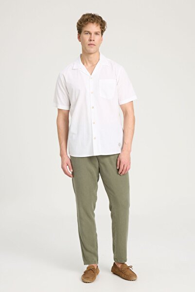 WRANGLER Comfortable Fit - Wide Short Sleeve 100% Cotton White Shirt