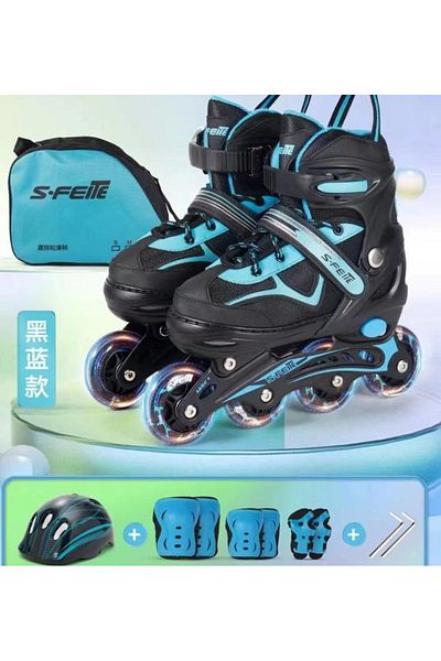 Cool Wheels 4 Wheels Illuminated - Gift Helmet with 2 2 Adjustable Bags