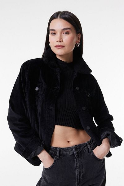 Lee Black Velvet – Jacke mit normaler Passform und normaler Passform