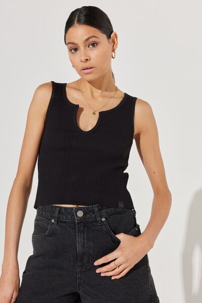 Lee Black Regular Fit Crew Neck Women's T-shirt