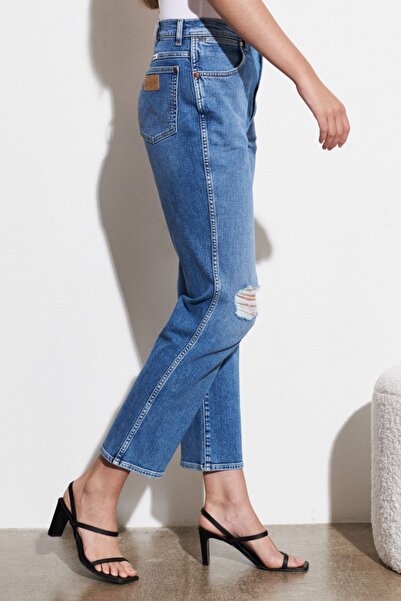 WRANGLER High Waist Stretch Jeans - Wild West Fit Straight Leg Jeans