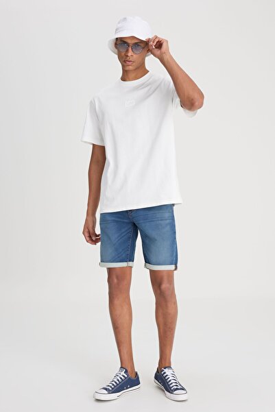 Lee Comfortable Fit - 100% Cotton Crew Neck Off-White T-Shirt